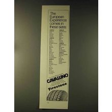 1976 Firestone Cavallino Tire Ad - European Experience