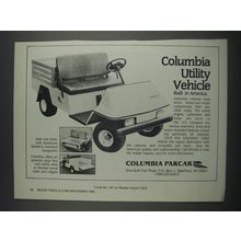 1985 Columbia Parcar Utility Vehicle Ad