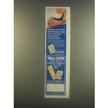1985 Dr. Scholl's Hidden Comfort, Fresh Step Insoles Ad