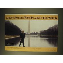 1989 Loews Hotels Ad - Lowes Hotels. Your place in the world