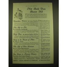 1924 Little, Brown & Company Ad - New books from Beacon Hill
