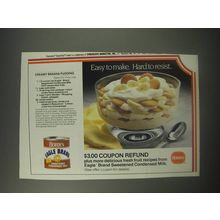 1990 Borden Eagle Brand Sweetened Condensed Milk Ad - Banana Pudding recipe