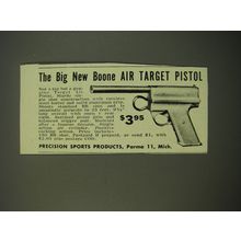 1949 Precision Sports Products Boone Air Target Pistol Advertisement