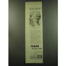 1949 Yuban Coffee Ad - New Years this wondrous Guest Coffee