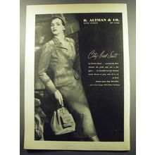 1949 B. Altman & Co. Suit by Duchess Royal Ad - City-Bred Suit