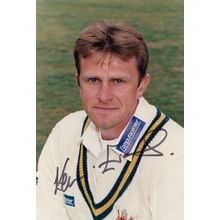 Kevin Evans Nottinghamshire Cricketer Cricket Hand Signed Photo