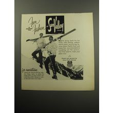 1957 Union Pacific Railroad Ad - Fun is always the Fashion at Sun Valley Idaho