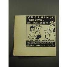 1957 Tunnel of Love Play Ad - Charming!