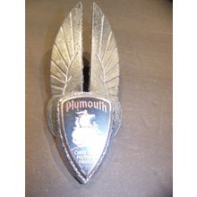 1935 PLYMOUTH HOOD / GRILL ORNAMENT EMBLEM OEM #634492