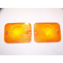 1962 FORD FALCON AMBER LENSES OEM SAE-PD 62 FN PAIR