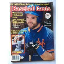 Mar 1990 Baseball Cards Magazine - Mets Howard Johnson + 6 Uncut Insert Cards