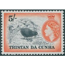 Tristan da Cunha 1954 5s black & red-orange SG26 unused