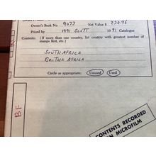 ICOLLECTZONE BOX LOTS & COLLECTIONS- South Africa Sales Book 1991 CV (A000-11)