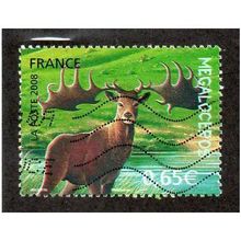 FRA 2008 65c 'PREHISTORIC ANIMALS' FINE USED (EBID20748)