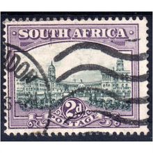 SOUTH AFRICA Sg34 2d grey & purple fine used (U101)