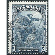 Canada 1934 SG334 3c Blue Discovery of Canada Fine Used . ..