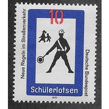 GER 1971 M/M 10pf 'NEW ROAD REGULATIONS ' (EBID53-790)