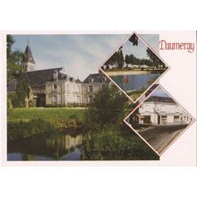 Daumeray Chateau River French Postcard