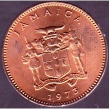 1973 Jamaica 1 Cent Coin