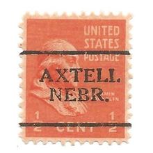 PRECANCEL -T&T AXTELL, NEB 701 ON 0.5c PREXY