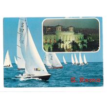 SAN REMO, ITALY used vintage postcard 1973 postmark =