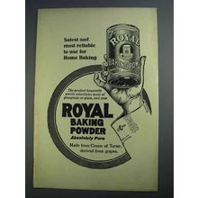 1915 Royal Baking Powder Ad - Safest and Most Reliable