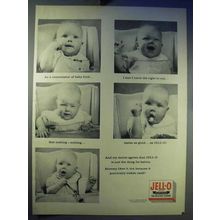 1956 Jell-O Gelatin Ad - As Connoisseur of Baby Food