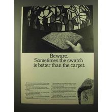 1965 Lee's Carpet Ad - Sometimes Swatch is Better