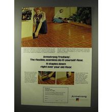 1977 Armstrong Tredway Floor Ad - Staples Over Old