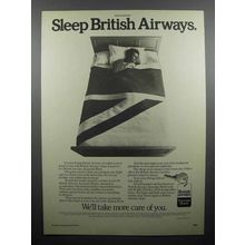 1977 British Airways Ad - Sleep British Airways