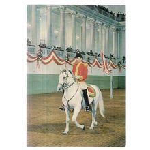 VIENNA, SPANISH RIDING SCHOOL unused vintage postcard white horses #