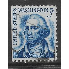 USA 1966 PROMINENT AMERICANS 5c BLUE WASHINGTON SG1265 FINE USED#