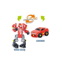 3-in-1 Take-A-Part Robot Toy Playset (Red)