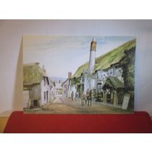 c.1900, THE SHIP INN, PORLOCK, SOMERSET unused postcard artist George Hooker =