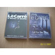 John Le Carre X2 Audiobooks A Murder of Quality & Call for the Dead -Cassettes