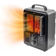 Comfort Zone Electric Portable Milkhouse Style Utility Space Heater with Adjusta
