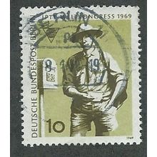 BERLIN - 1969 10pf 'I.P.T.T WORLD CONGRESS' FINE USED (EBID49-708)
