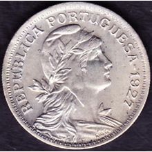 1927 Portugal 50 Centavos Coin