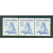 2134 14c Iceboat Very Fine MNH Dry Gum PNC 1/3 W0408