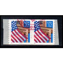 Used 2915A 32c U.S. Flag Over Porch Very Fine CNP Left 11111 10x10 PA1755