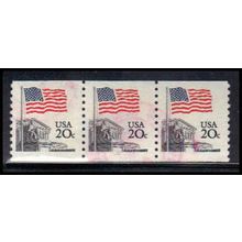 Used 1895a 20c U.S. Flag Fine PNC 10/3 PA2228