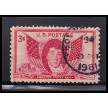 Used 962 3c Francis Scott Key Fine KA7593