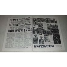 1936 Winchester EZXS Ammunition Ad - Helen Hale, Dave Bashline