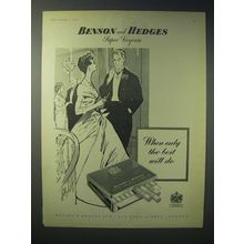 1958 Benson and Hedges Super Virginia Cigarette Ad - Only Best