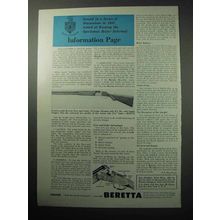 1958 Beretta Featherweight 12 Gauge Shotgun Ad