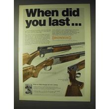 1972 Browning Shotgun Ad - B-SS, Diana Grade Superposed