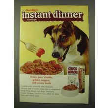 1972 Chuck Wagon Ad - Instant Dinner for Dogs