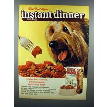 1972 Chuck Wagon Dog Food Ad - Instant Dinner for Dogs