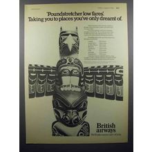 1974 British Airways Ad - Low Fares