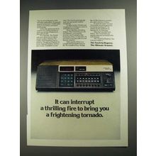 1977 Regency The Touch Scanner Ad - Interrupt a Thrilling Fire